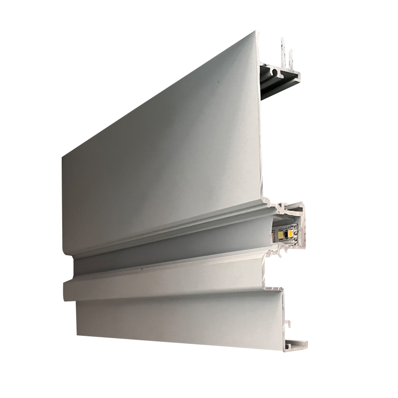 明装免开槽双灯双眼皮顶角线灯 客厅免吊顶无主氛围灯铝合金灯槽