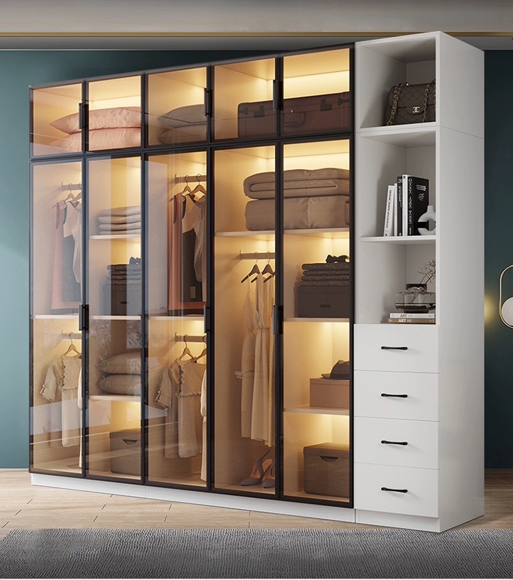 led橱柜灯感应灯条嵌入式开槽衣柜灯酒柜鞋柜展柜灯嵌入式层板灯(图1)