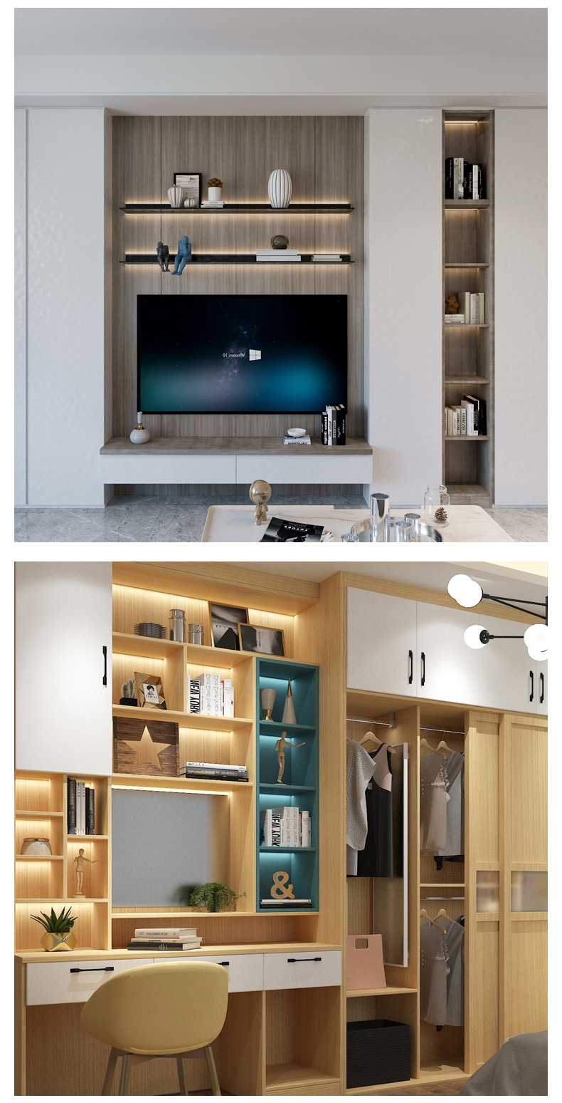 嵌入式led灯条开槽橱柜灯酒柜展柜灯电视衣柜书柜人体感应层板灯(图14)