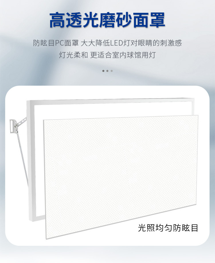 LED羽毛球场灯 室内防眩目球馆灯 蜂窝无影乒乓球篮球馆照明吊灯(图2)