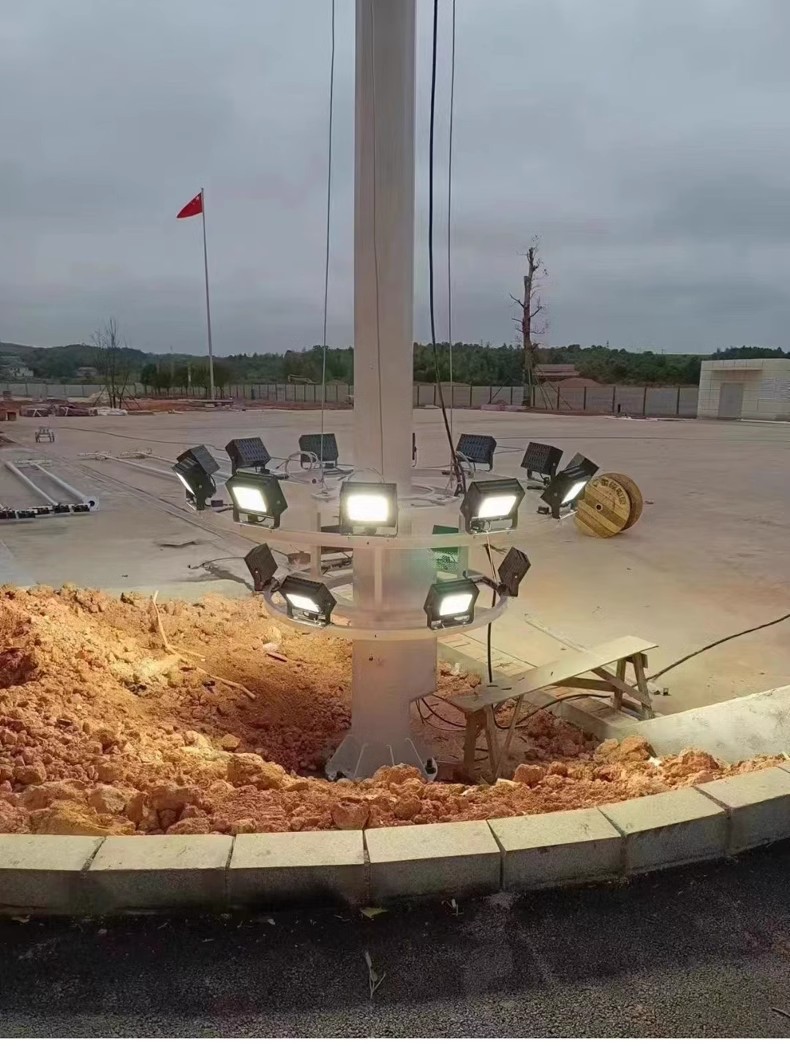 户外球场灯高杆灯强光大功率探照射灯工地建筑爆亮RGBW七彩投光灯(图13)