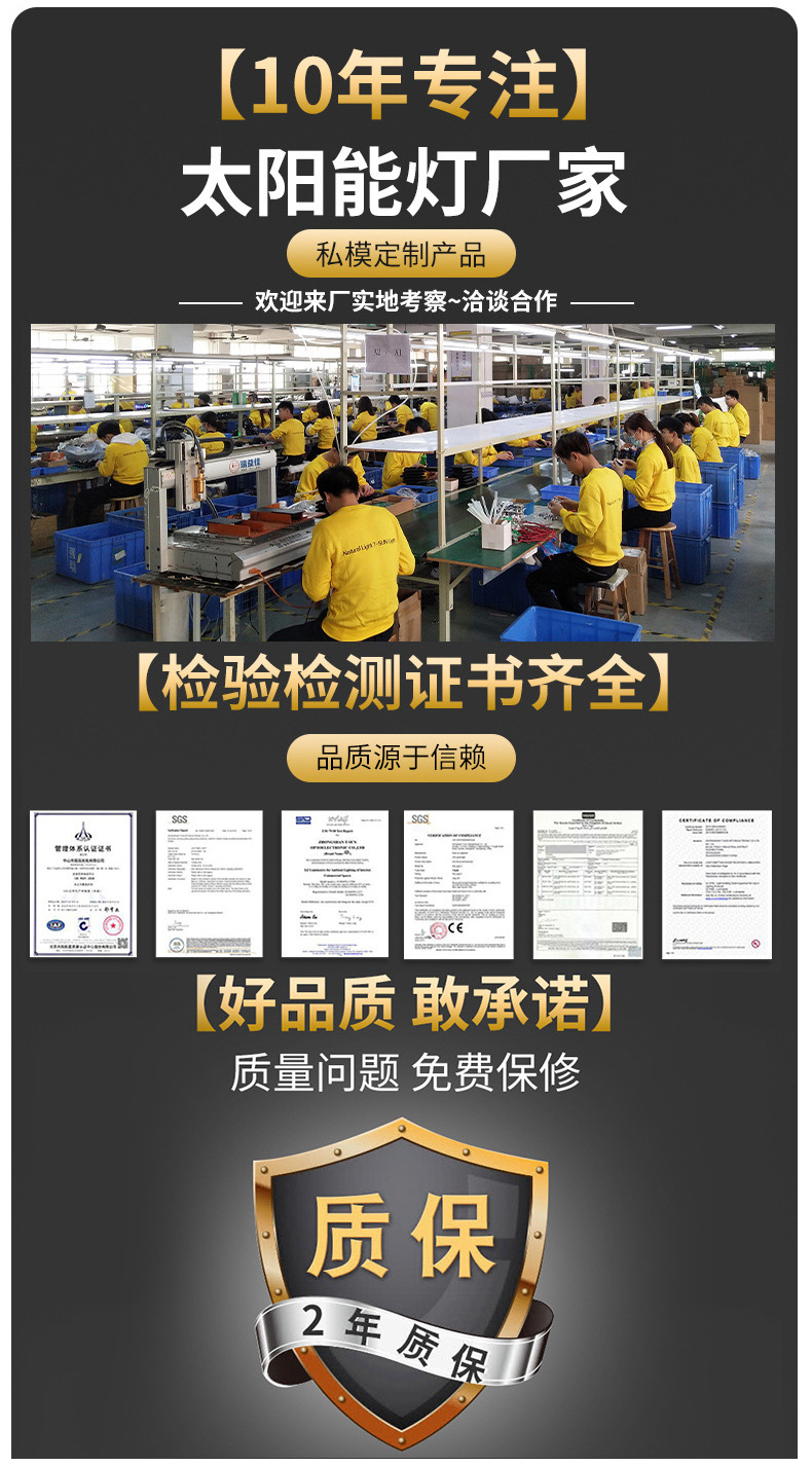 跨境太阳能射灯 户外高亮防水别墅庭院草坪照树灯LED地插草坪射灯(图1)