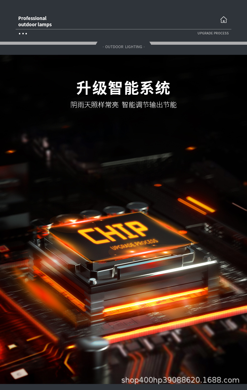 太阳能灯柱头灯 户外防水庭院灯花园别墅围墙门柱灯家用庭院路灯(图10)