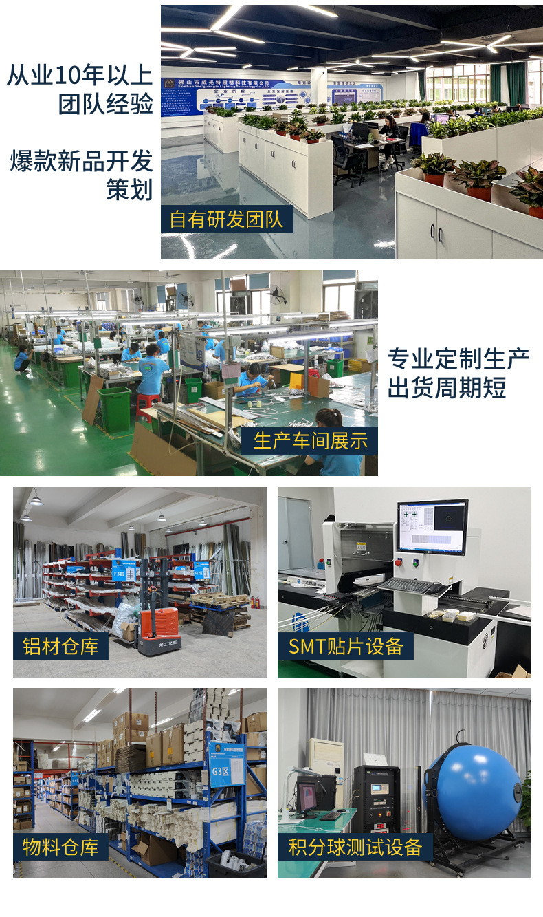 铝合金铝槽明装线性灯带嵌入式线条灯(图2)
