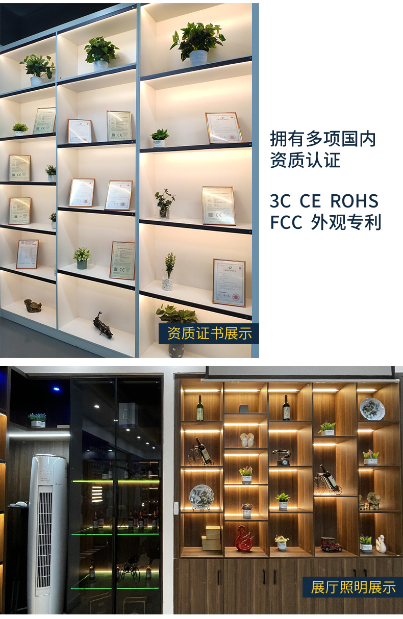 铝合金铝槽明装线性灯带嵌入式线条灯(图1)